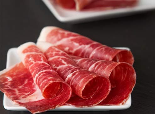 Redondo Iglesias Serrano Gran Reserva im Ganzen mit Halterung und Messer