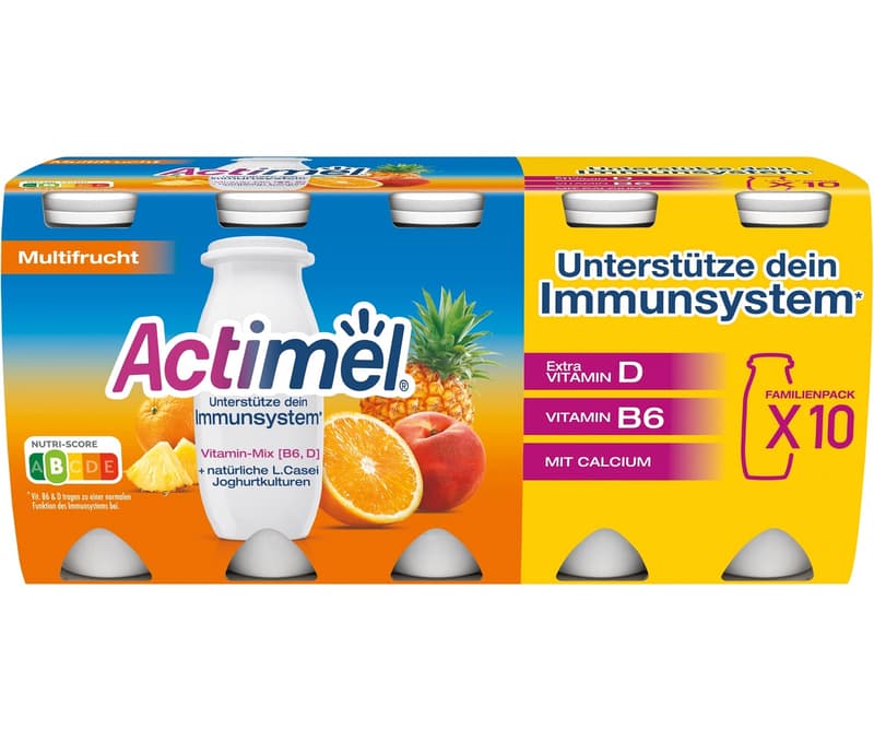 Danone ACTIMEL Yoghurt Drink Family Pack Multifruit
