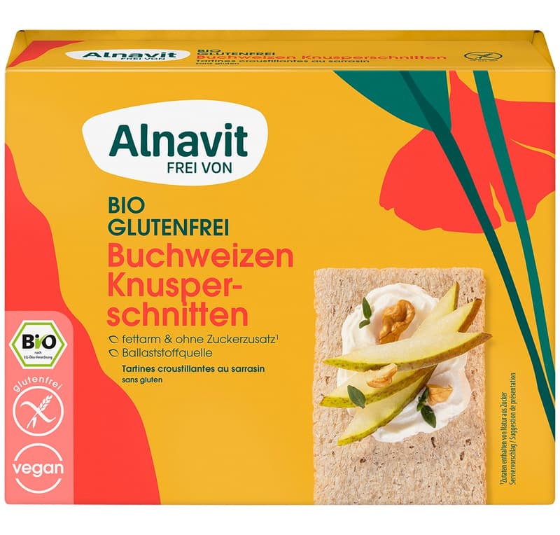 Alnavit BIO Buchweizen Knusperschnitten glutenfrei