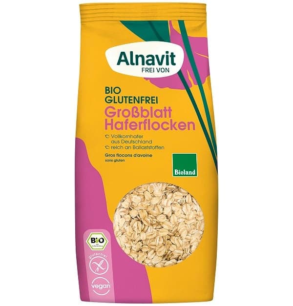 Alnavit BIO Haferflocken Großblatt glutenfrei