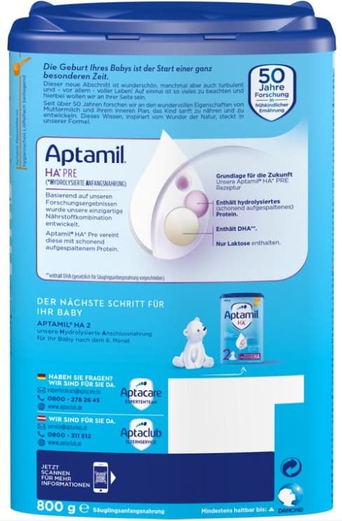 Aptamil formula Prosyneo HA Pre