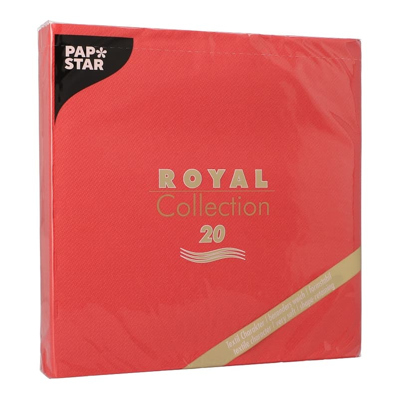 20 napkins, red