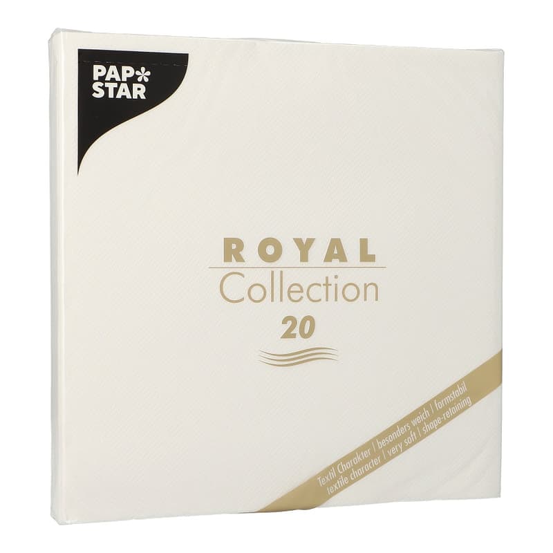 20 napkins, white