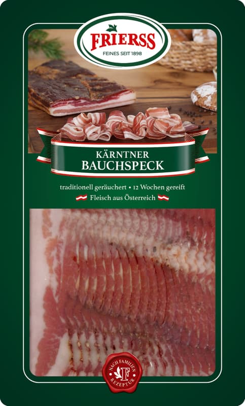 Frierss Kärnter Bauchspeck geschnitten