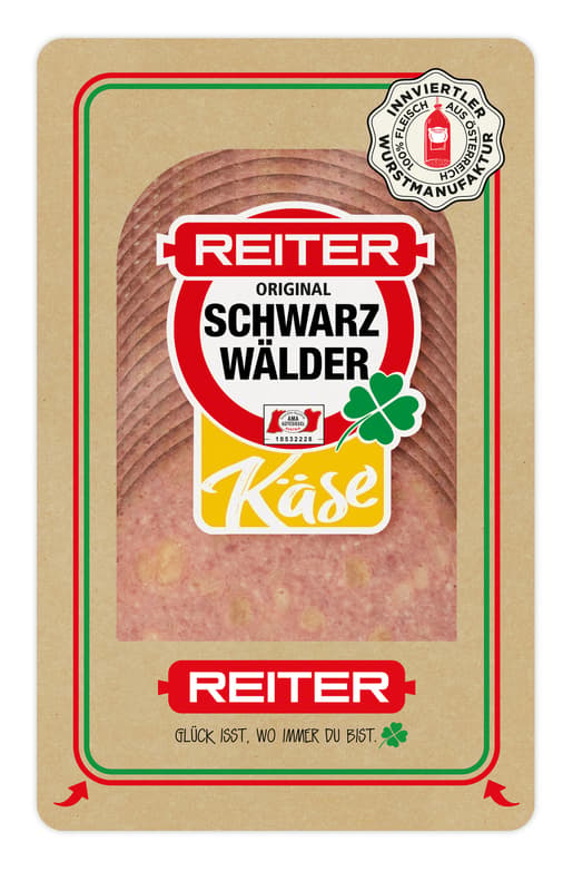 Reiter AMA Schwarzwälder mit Käse geschnitten