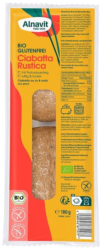Alnavit BIO Ciabatta Rustica