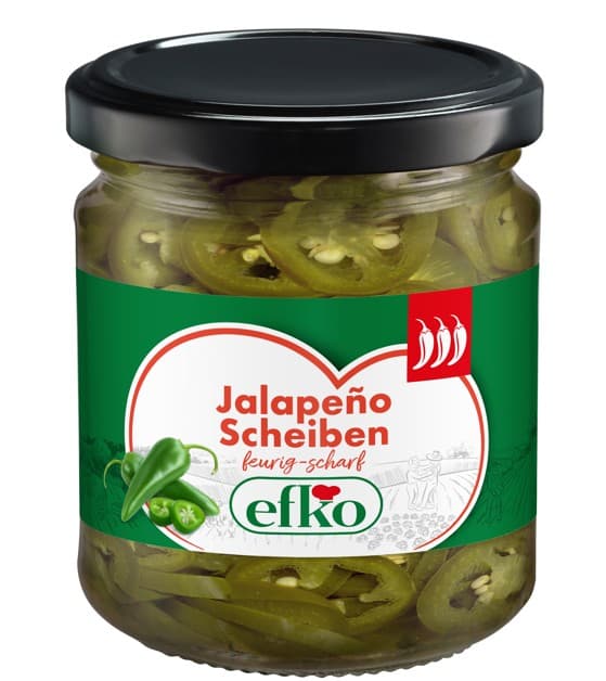 Efko Jalapenos in Scheiben