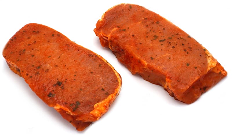 Marinated loin steak