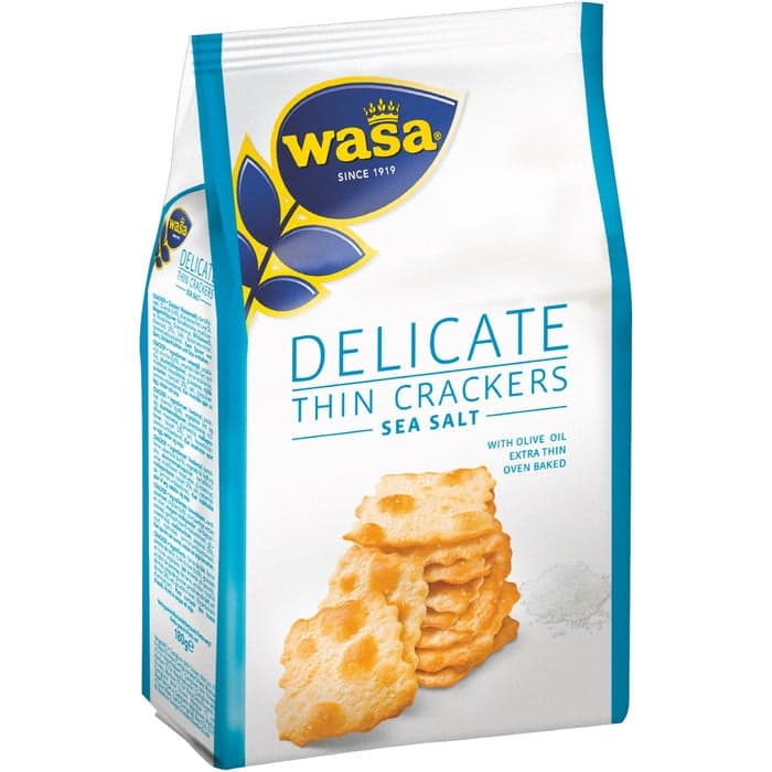 Wasa Delicate Thin Crackers sea salt