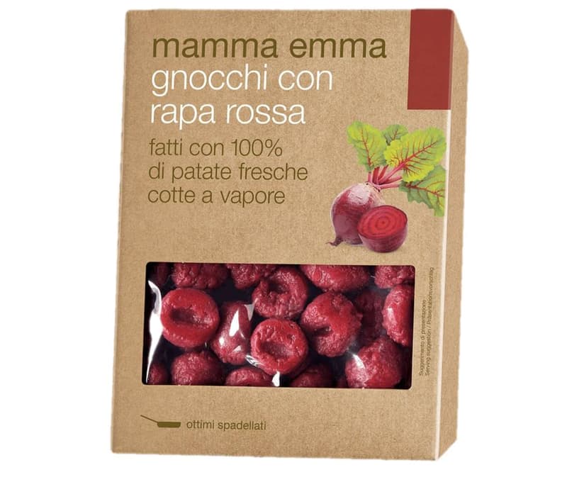 Mamma Emma potato - gnocchi with beetroot