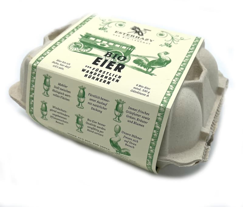Esterhazy BIO eggs from princely migrating hens