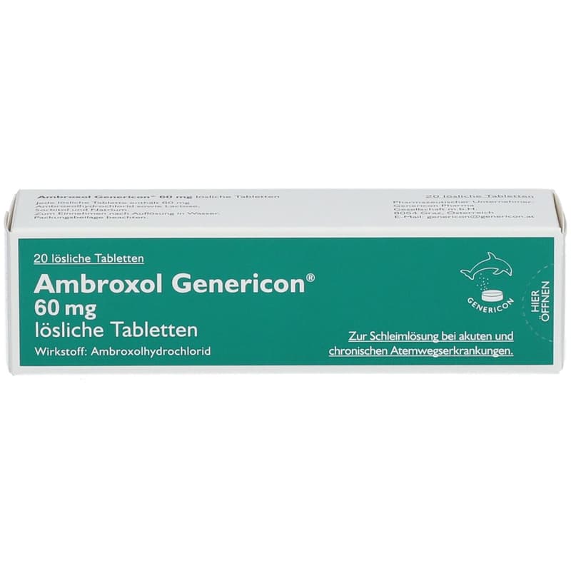 Ambroxol Genericon 60 mg Soluble Tablets