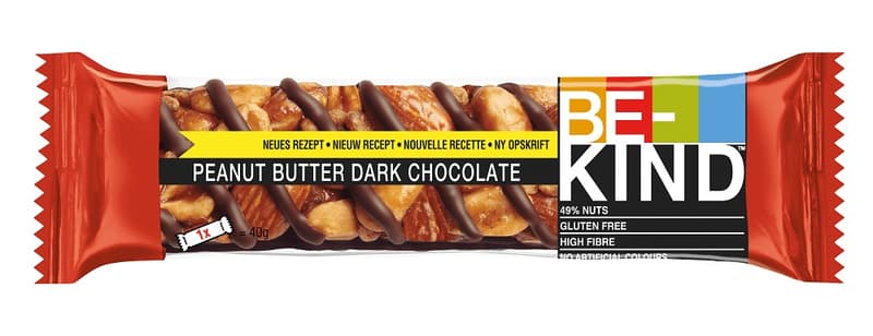 Be-Kind Erdnussbutter Dunkle Schokolade & Meersalz Nussriegel