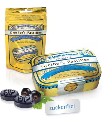 Grether’s Pastilles Blackcurrant zuckerfrei