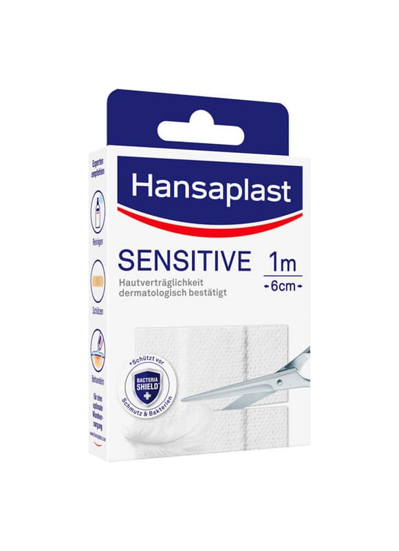 Hansaplast Sensitive Pflaster - Für empfindliche Haut 1m x 6cm