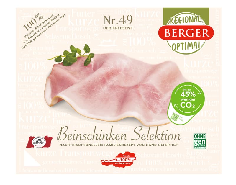 Berger leg ham selection