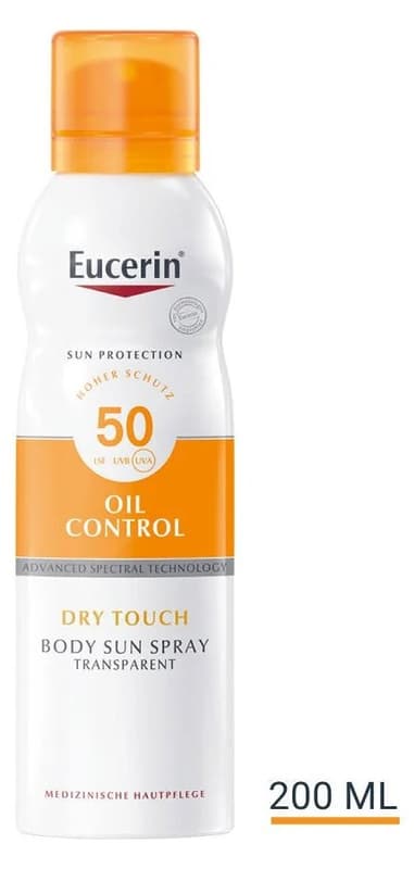 Eucerin Transparent Sun Spray Dry Touch LSF 50+