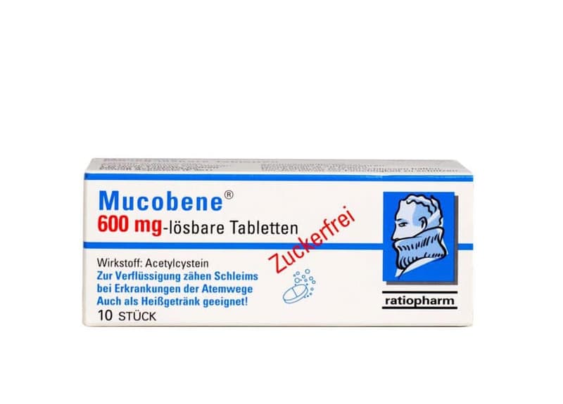 Mucobene 600 mg - dissolvable tablets