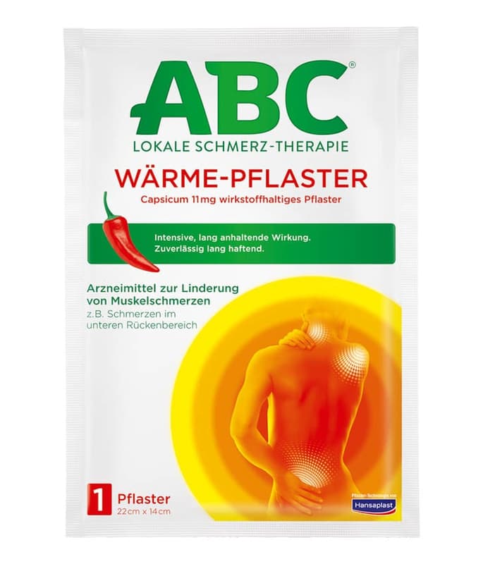 ABC Local Pain Relief Heat Patch Capsicum 11 mg active ingredient patch