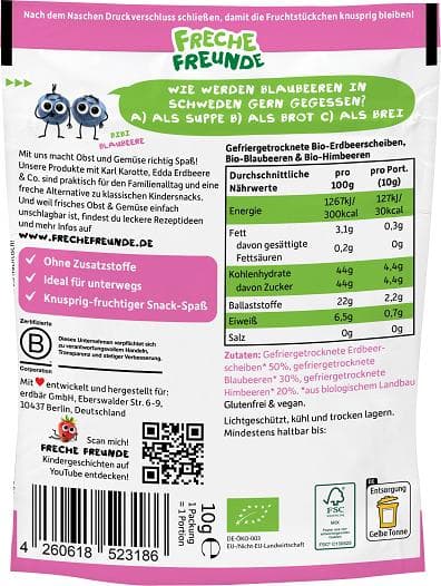 Freche Freunde BIO Roter Beerenmix Fruchtchips