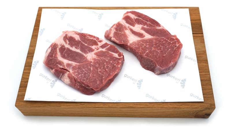 Animal wellfare pork neck Steak
