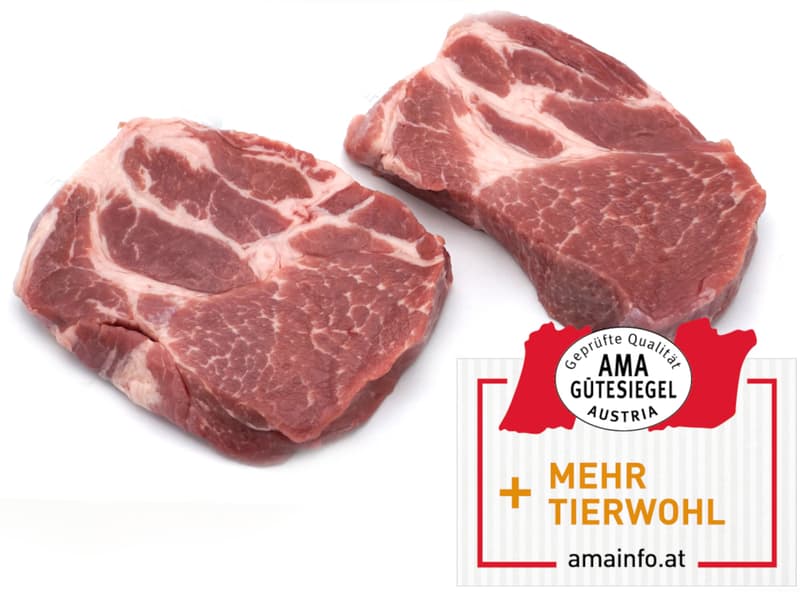 Animal wellfare pork neck Steak