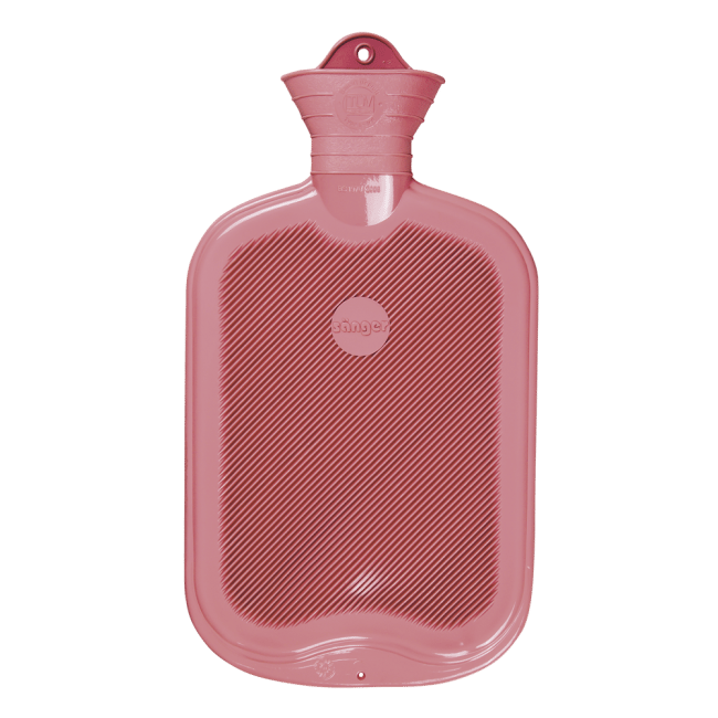 Hot water bottle rubber 2L pink