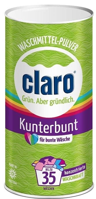 claro eco washing powder Kunterbunt
