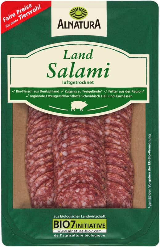 Alnatura BIO Landsalami luftgetrocknet geschnitten