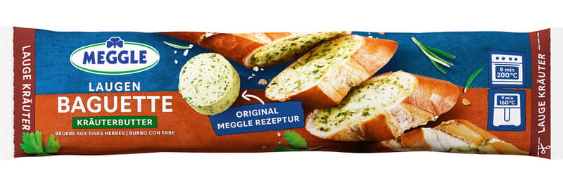 Meggle Lye - Baguette with herb butter