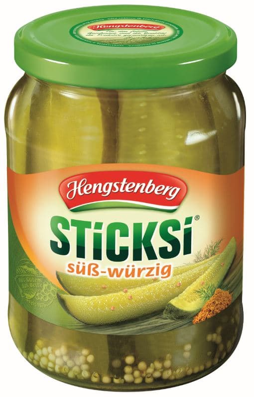 Hengstenberg Sticksi Gurkenviertel, süß-würzig