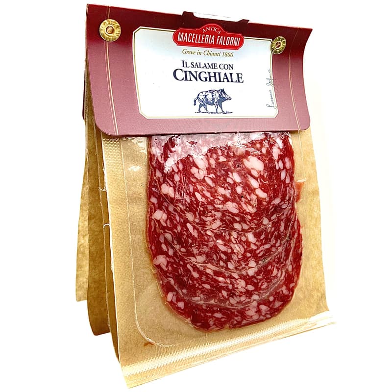 Pöhl am Naschmarkt Salame con cingiale spuntino geschnitten