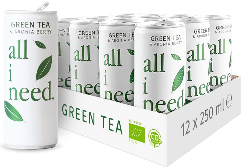 All I Need Green Tea BIO 12 x 250ml (EinwegPFAND)