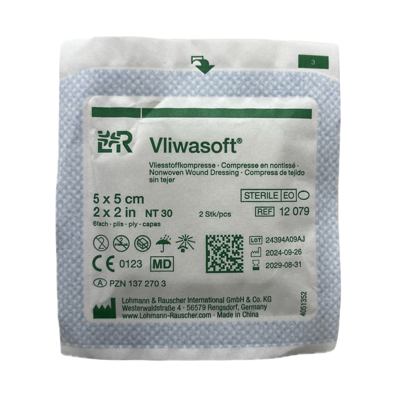 Vliwasoft Vlieskompressen 6 fach steril 5cm x 5cm