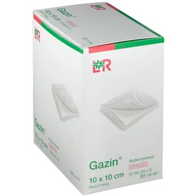 Mullkompressen Gazin 8-fach steril 10x10