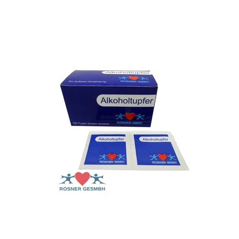 Rosner Alkoholtupfer 65X30MM
