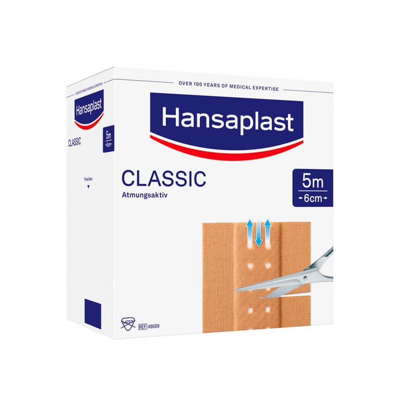 Hansaplast Classic Großpackung 5m x 6cm