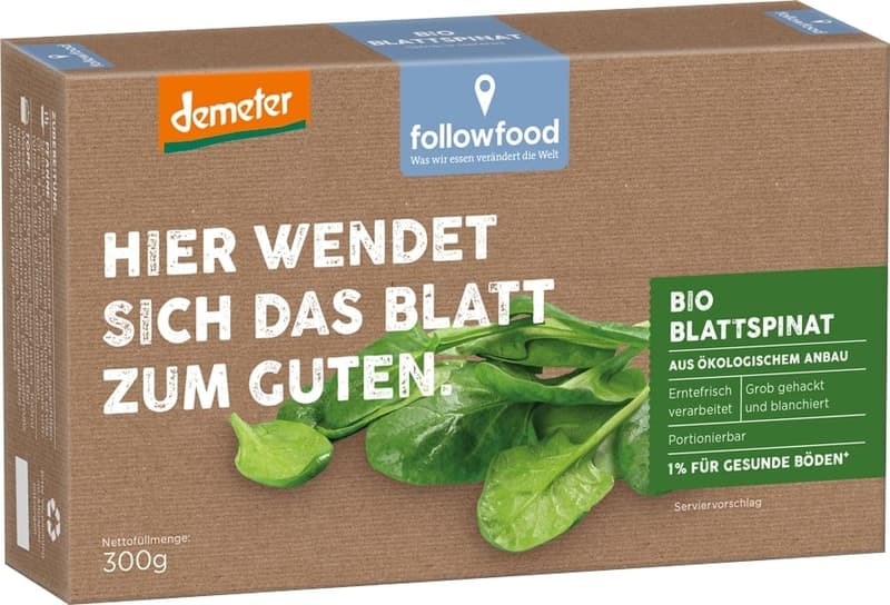 followfood BIO Blattspinat (tiefgekühlt)