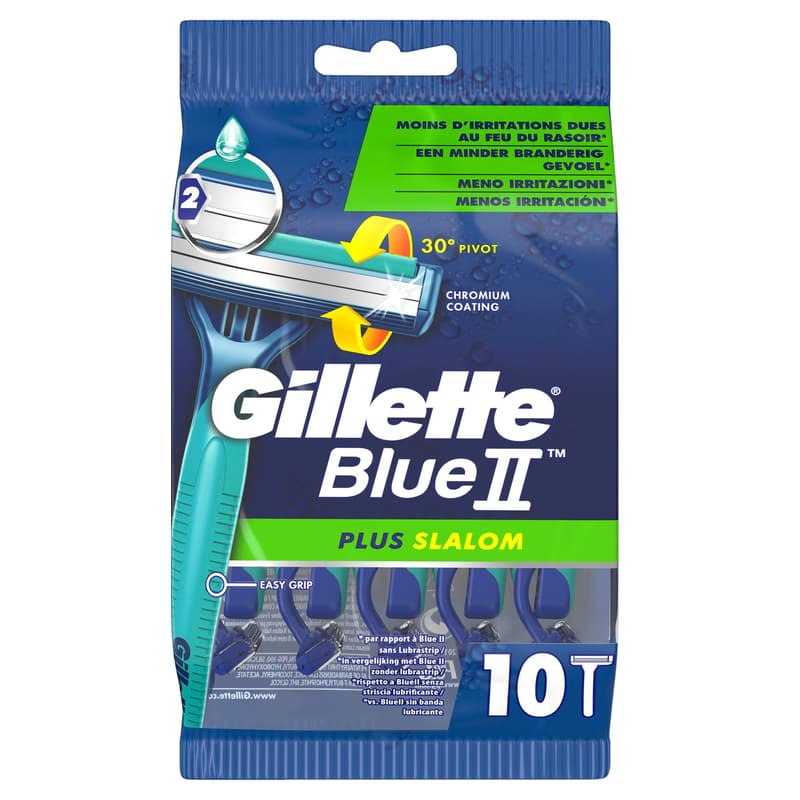 Gillette Blue II Plus Slalom 10er