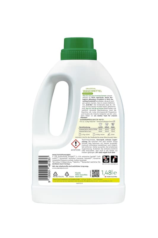 Planet Pure BIO Universal Detergent GEL Alpine Herbs
