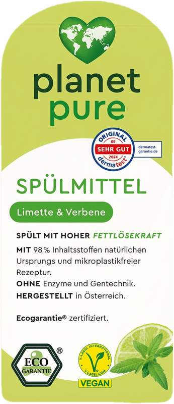 Planet Pure Dishwashing Liquid Lime & Verbena