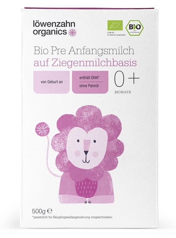 Löwenzahn Organics BIO Pre Anfangsmilch 0+ auf Ziegenmilchbasis