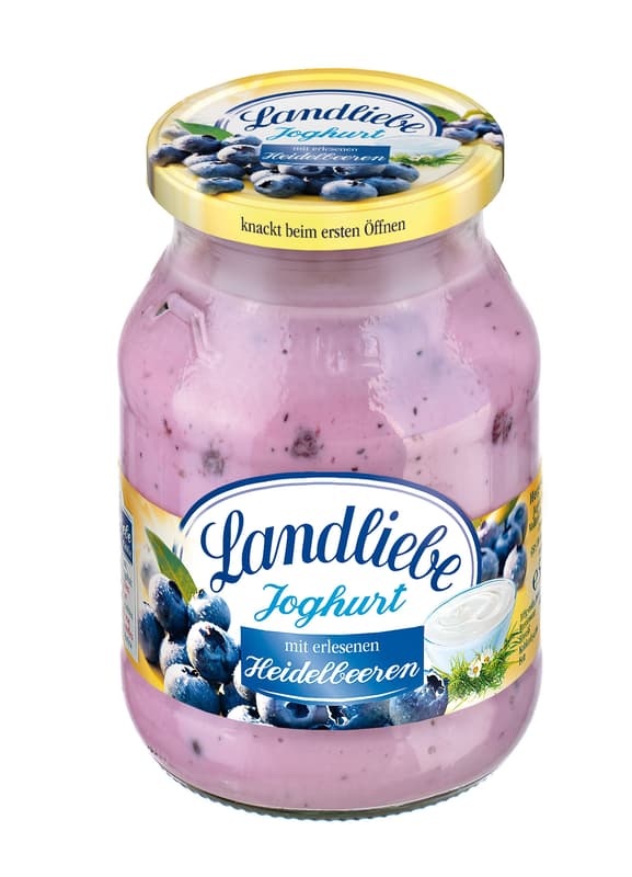 Landliebe Fruchtjoghurt Heidelbeere im Mehrwegglas
