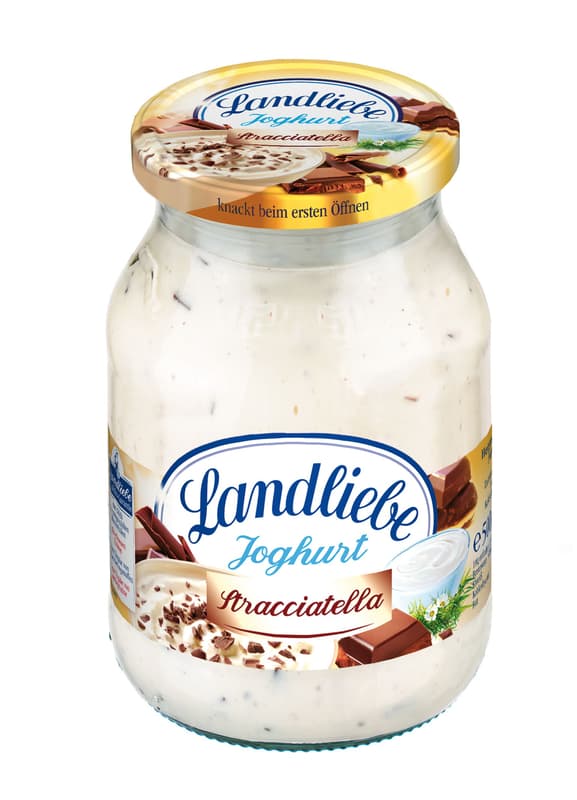 Landliebe Fruchtjoghurt Straciatella im Mehrwegglas