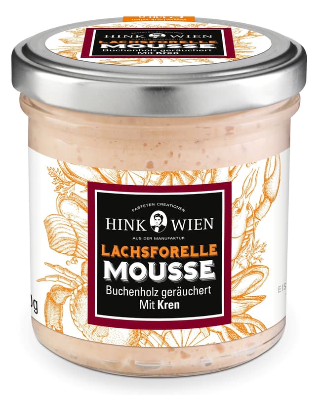 Hink Lachsforellen Mousse geräuchert mit Kren