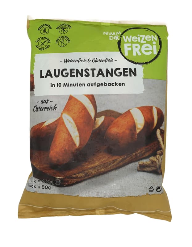 Wheat-free pretzel sticks 6x80g (frozen)