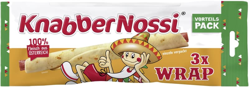 Knabbernossi Pausenwrap 3er