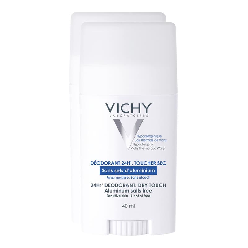 VICHY Deo Stick skin-soothing without aluminium salts Twin pack