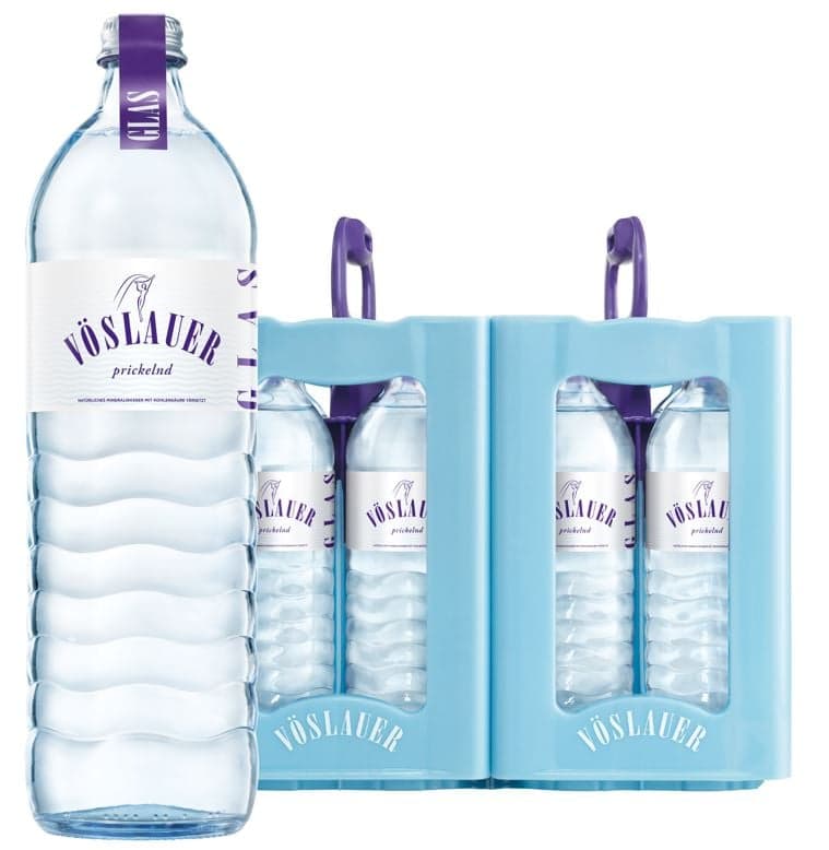 Vöslauer Prickelnd box of 8 glass bottles (1l returnable)