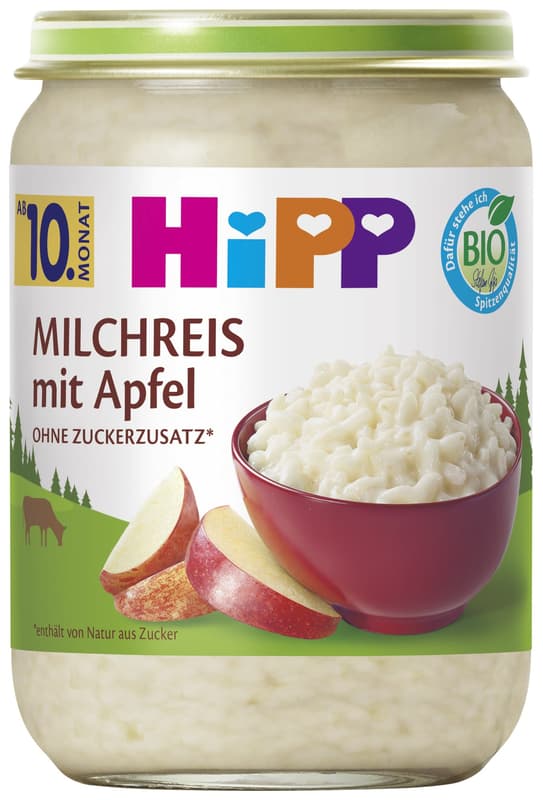 HiPP BIO Milchreis mit Apfel, ab dem 10. Monat